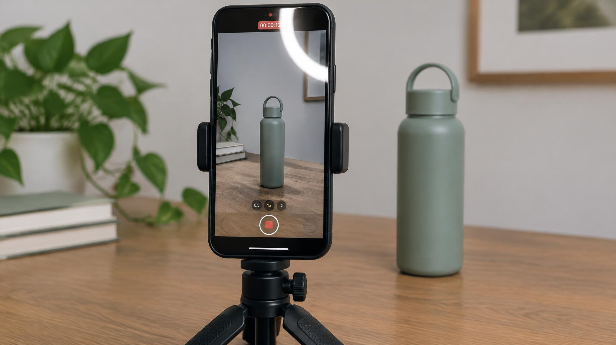 Smartphone filming vertical video
